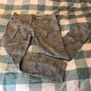 Madewell skinny skinny ankle jeans polka dot